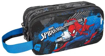 Penar Cool Pack Primus - Spider-Man, cu 3 fermoare și mâner