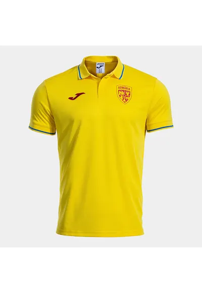 Tricou polo oficial suporter FRF Nationala Romaniei - Galben
