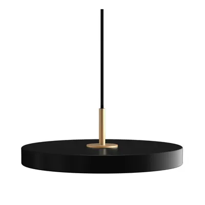 Lustră neagră LED cu intensitate reglabilă cu abajur din metal ø 31 cm Asteria Plus Mini – UMAGE