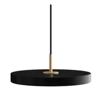 Lustră neagră LED cu intensitate reglabilă cu abajur din metal ø 31 cm Asteria Plus Mini – UMAGE
