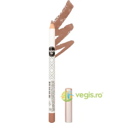 Creion Contur de Buze Maro Nude cu Efect de Lunga Durata, cu Jojoba si Ceara Vegetala Bio 1.1g