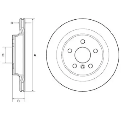 Disc frana DELPHI BG4778C