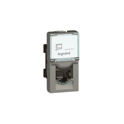 RJ45 priza Arteor - category 5e UTP - 8 contacts - 1 module - magnesium
