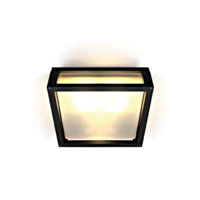 Miria LED, Wall luminaire 2x12W, E27, 100-240V, IP54, negru