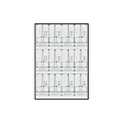 Meter box insert 3-rows, 12 meter boards / 27 Modul heights