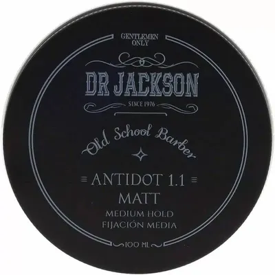 Dr. Jackson Pomadă mată pentru păr și barbă cu fixare medie Antidot 1.1, 100 ml
