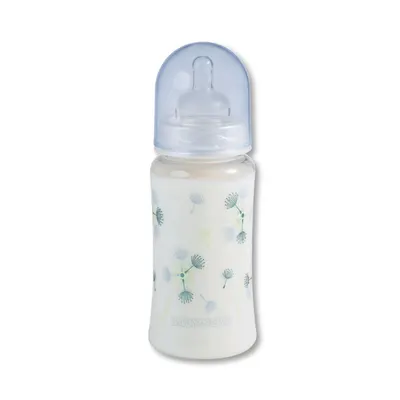 Sticlă de plastic cu gură largă Baby Nova PA - 300 ml, albastru