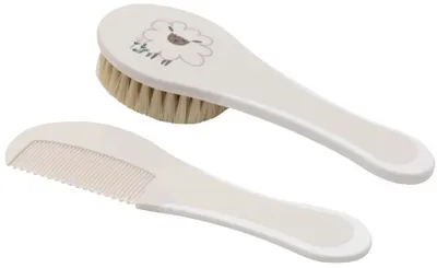 Set perie și pieptene Bebe-Jou - Tiny Sheep