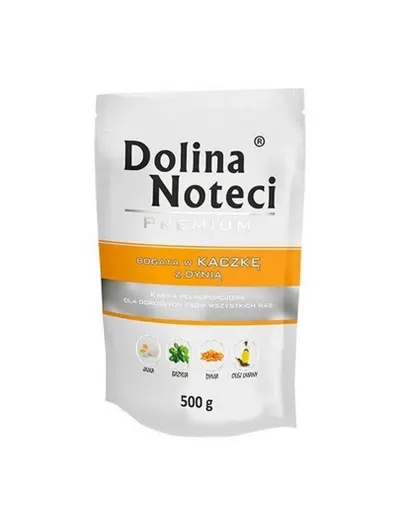 DOLINA NOTECI Premium Mix rață și dovleac + vită 20x500 g hrană umedă pentru câini