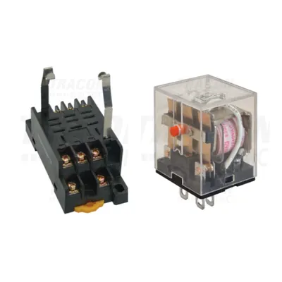 Pachet Releu Miniaturizat de Putere RL11-240AC 230V AC 10A 3 Contacte cu Soclu RSPTF-11A