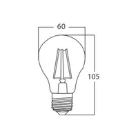 Sursa de iluminat, bec FILAMENT A60 SOFT 7W E27 ADVANCE 3000K