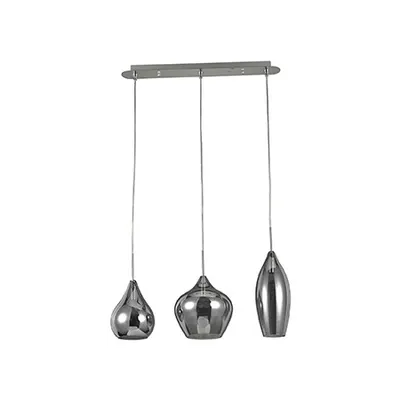 Lustra Soft, 3 becuri, dulie G9, L:600mm, H:400/1130mm, Fumurie