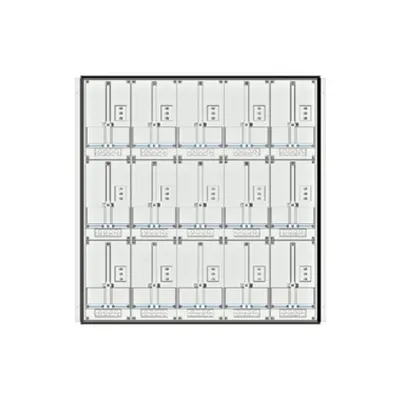 Meter box insert 3-rows, 15 meter boards / 24 Modul heights