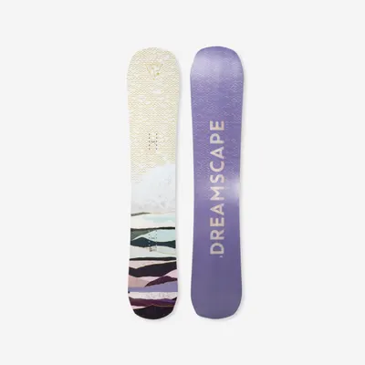 Placă de snowboard all mountain, SNB 100 bej mov, damă