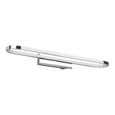 Aplică de perete argintiu-lucios LED (lungime 60 cm) Gianni – Trio