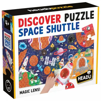 Puzzle educațional pentru copii Headu - Bufniță spațială