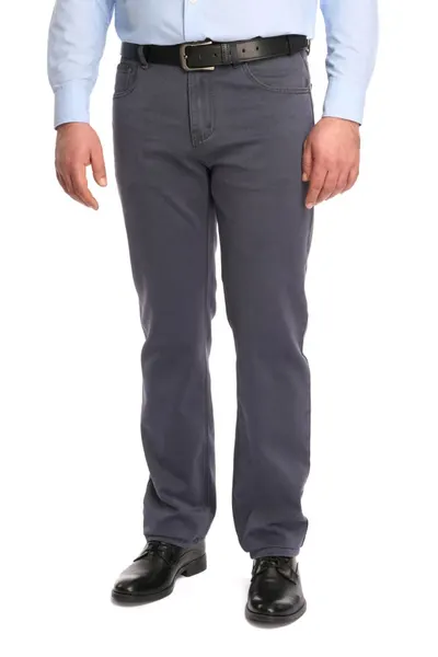 Pantaloni barbatesti clasici croiala dreapta, gri (Marime pantalon: W34)