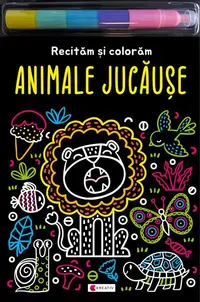 Animale jucăușe - Recităm și colorăm - Paperback brosat