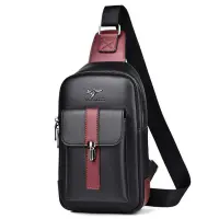 Geanta pentru barbati Apolo GT2214, Negru/Rosu