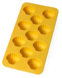 Formă de gheață Lekue - Scoici, cu capac, 11 cuburi