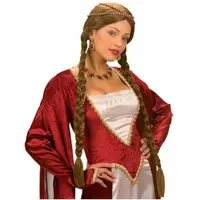 Peruca printesa medievala satena - marimea 140 cm
