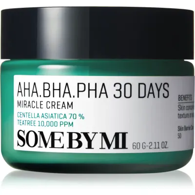 Some By Mi AHA∙BHA∙PHA 30 Days Miracle Cream Crema multi-activă cu efect calmant 60 ml