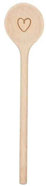 Lingură de lemn Goki - Inimă, 20 cm
