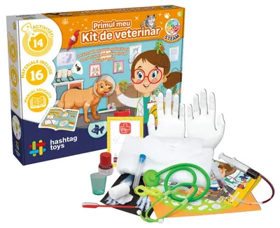 Trusă veterinară educaționalăт Hashtag Toys
