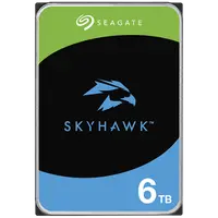 HDD Video Surveillance SEAGATE SkyHawk 6TB CMR, 3.5'', 256MB, SATA, RV Sensors, Rescue Data Recovery Services 3 ani, TBW: 180, H
