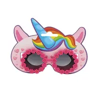 Ochelari de soare pentru copii, model floricele roz cu rame rotunde