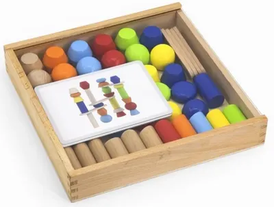Set de joc Viga - Figuri de lemn pentru echilibrare