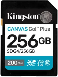 Card de memorie Kingston - Canvas Go! Plus Gen 4, 256GB, SDXC, Class 10