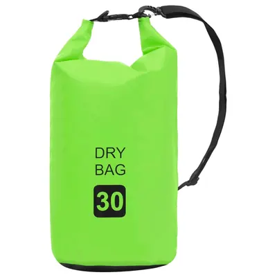 vidaXL Rucsac impermeabil, verde, 30 L, PVC