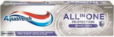 Aquafresh Pastă de dinţi All in One Protection Crystal White, 75 ml