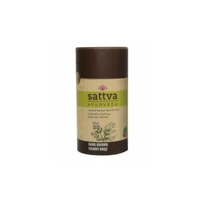 Vopsea Ciocolatiu Inchis (Saten Inchis) 150gr, Sattva Ayurveda