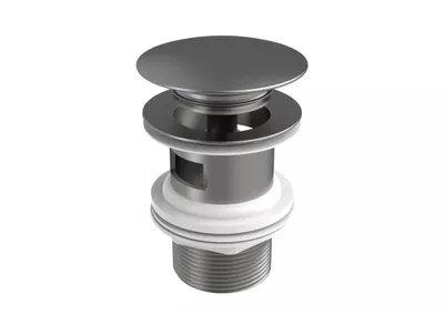 Ventil lavoar Roca Aqua A5054015SM, universal, push to open, mat, Otel satinat
