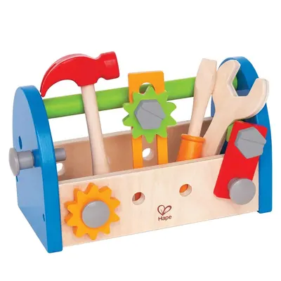 Trusa de scule din lemn Hape Fix It Tool Box