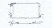 Radiator motor (Manual) potrivit AUDI 100 C3, 80 B2, 80 B3, 80 B4, CABRIOLET B3, COUPE B3 1.4-2.2