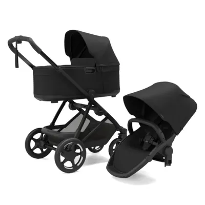 Set Carucior Thule Charm 2 in 1 Sport + landou, Black
