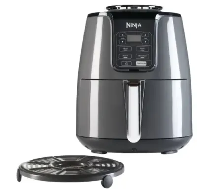 Friteuza Ninja Air AF100UK, 1550 W, 4 Funcții de gatit, 3.8 L (Negru/Gri)