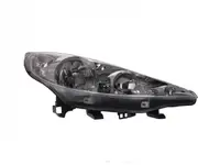 Far dreapta (H1 H7, reglaj electric, cu motoras, fundal cromat, fundal transparent) PEUGEOT 207 2006-2009
