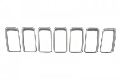Suport grila radiator fata mijloc (set, argintiu) potrivit JEEP GRAND CHEROKEE IV 05.13