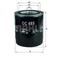 Filtru ulei MAHLE ORIGINAL OC 485