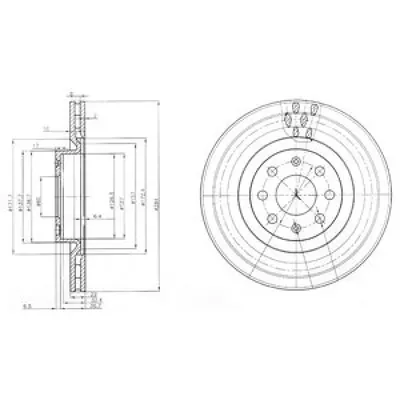 Disc frana DELPHI BG3944