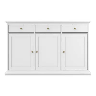 Comodă albă joasă 144x92 cm Paris – Tvilum