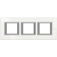 Rama dreptunghiulara Axolute aluminiu monocrom 2+2+2 module orizontal - Alb