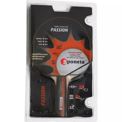 Paleta tenis de masa SPONETA Passion – nivel avansat, cauciuc Taipan ITTF, 1.5mm