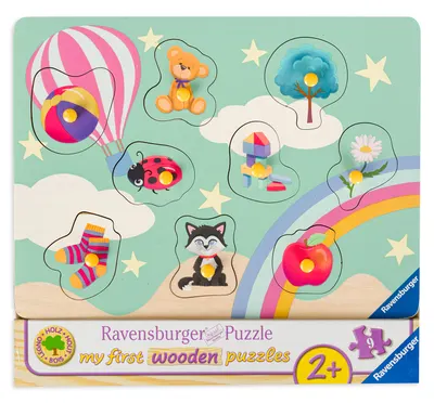 Puzzle din lemn Ravensburger din 10 piese - Prima mea puzzle