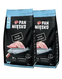 PAN MIĘSKO Hrană uscată pentru pisici pui cu păstrăv S 2x1,6 kg
