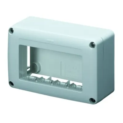 Self-Supporting Device Box For System Device - Skirt and Framne Trunking - 4 Modul - System Range - White Ral 9010